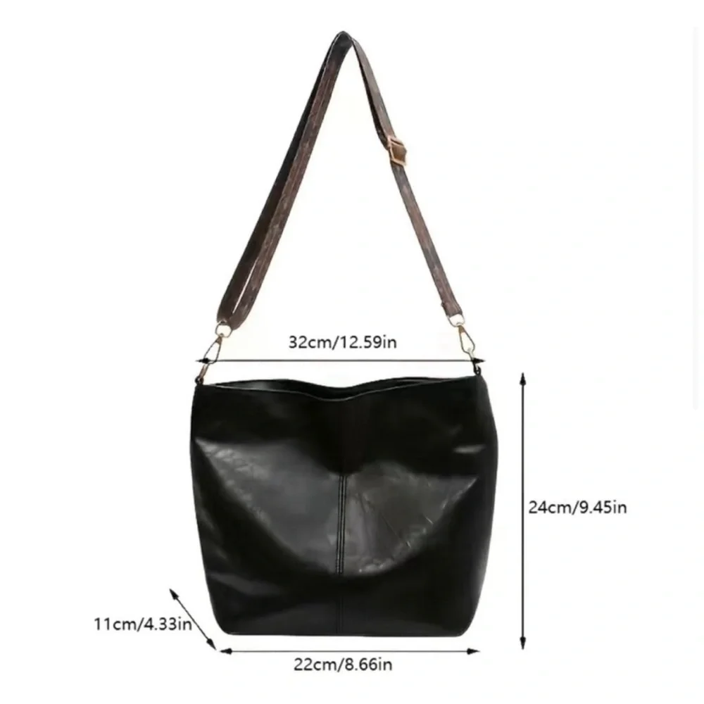 Brown Leather Hobo Crossbody Purse - Picture 7 of 7